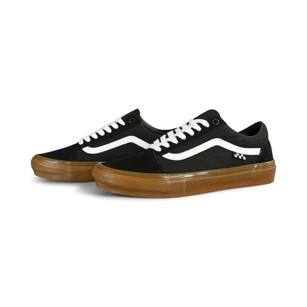 Vans Old Skool Pro Skate Shoes - Black/Gum