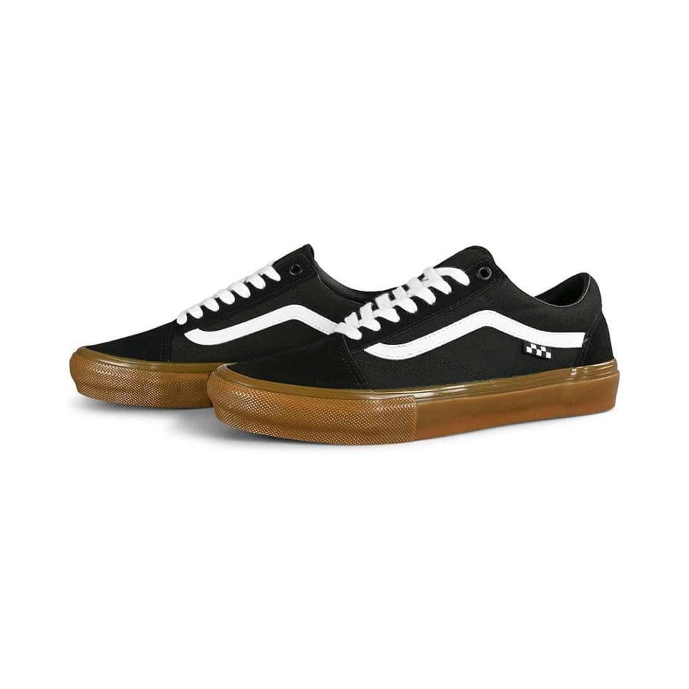 Vans Old Skool Pro Skate Shoes - Black / Gum