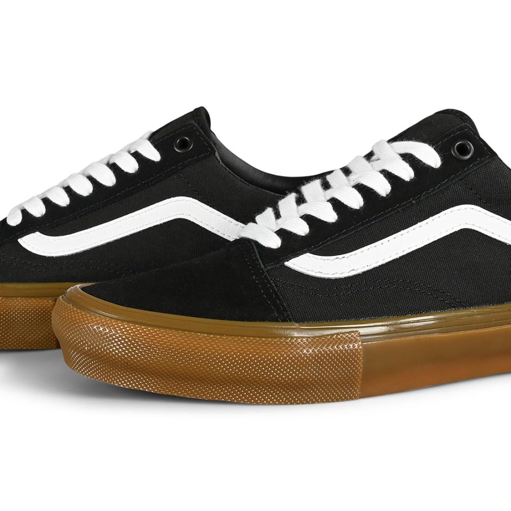 Vans Old Skool Pro Skate Shoes - Black / Gum