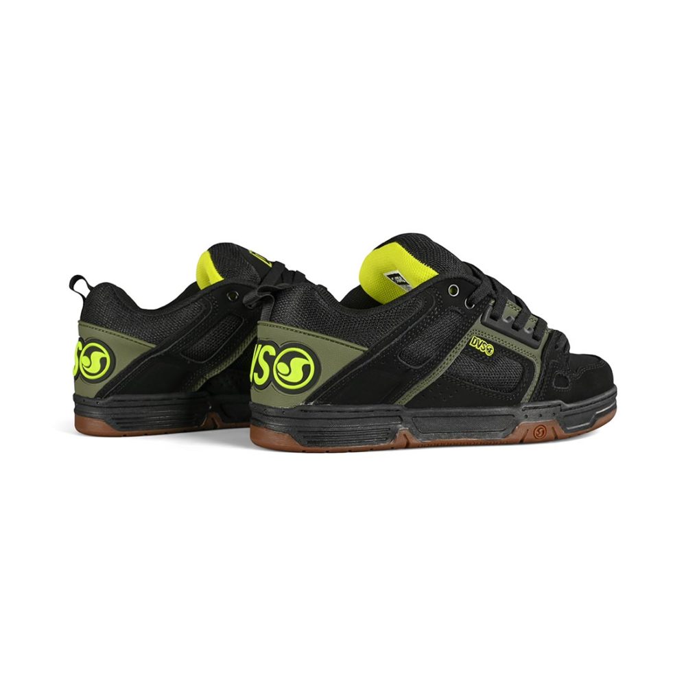 DVS Comanche Skate Shoes - Black / Olive / Gum Nubuck