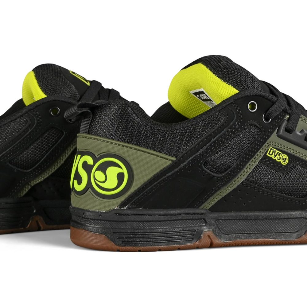 DVS Comanche Skate Shoes - Black / Olive / Gum Nubuck