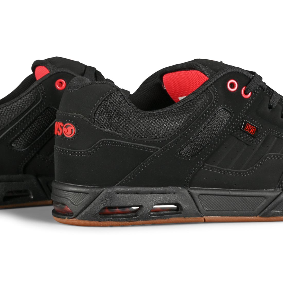 DVS Enduro Heir Skate Shoes Black Red Gum Supereight