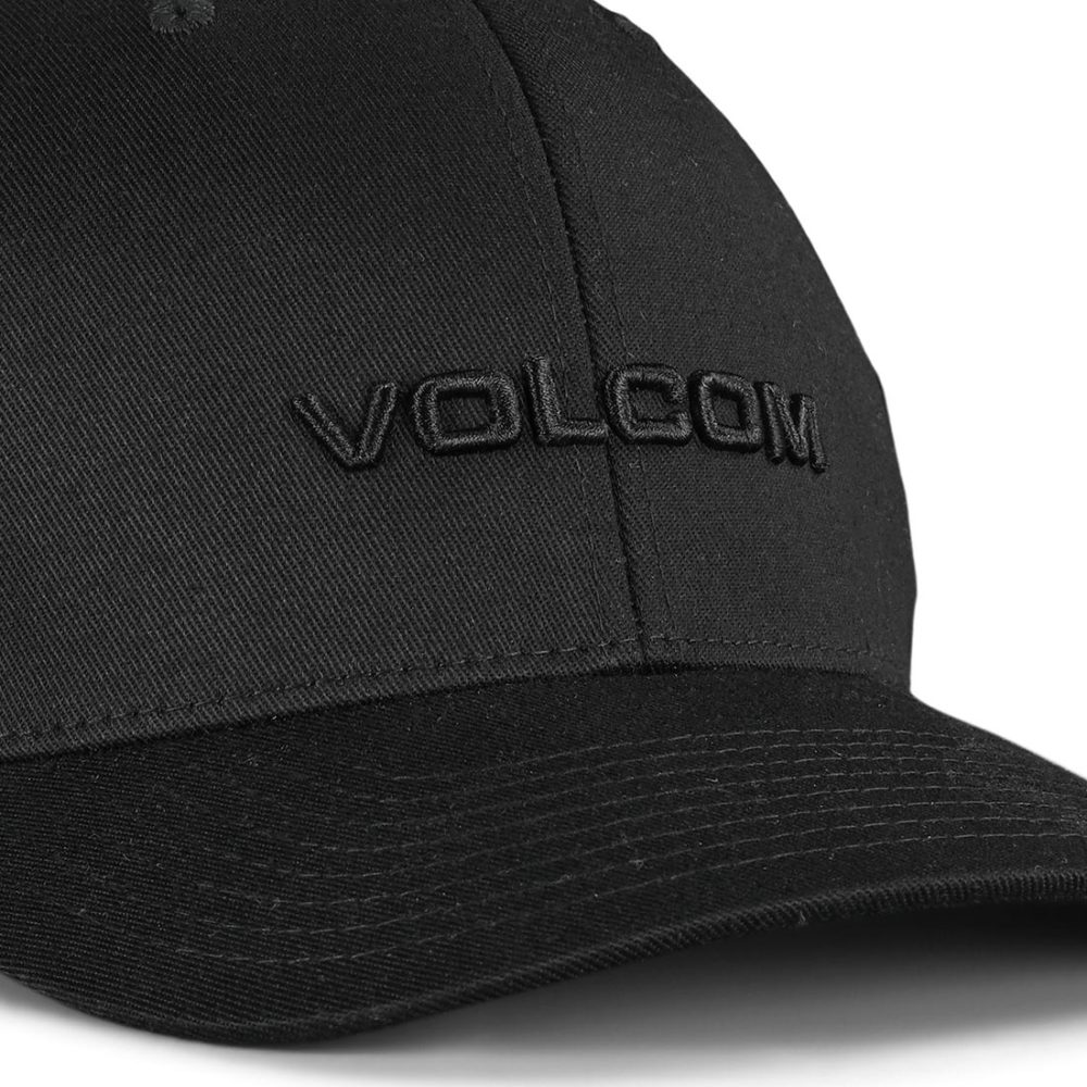 Volcom Euro XFit Flexfit Cap - Black / Black