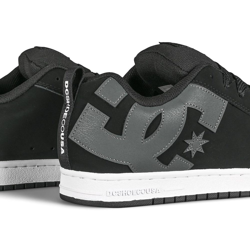 DC Court Graffik Skate Shoes - Black / Grey / White