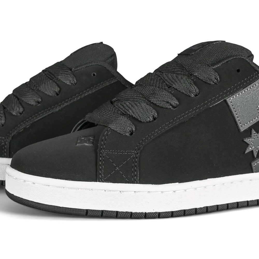 DC Court Graffik Skate Shoes - Black / Grey / White