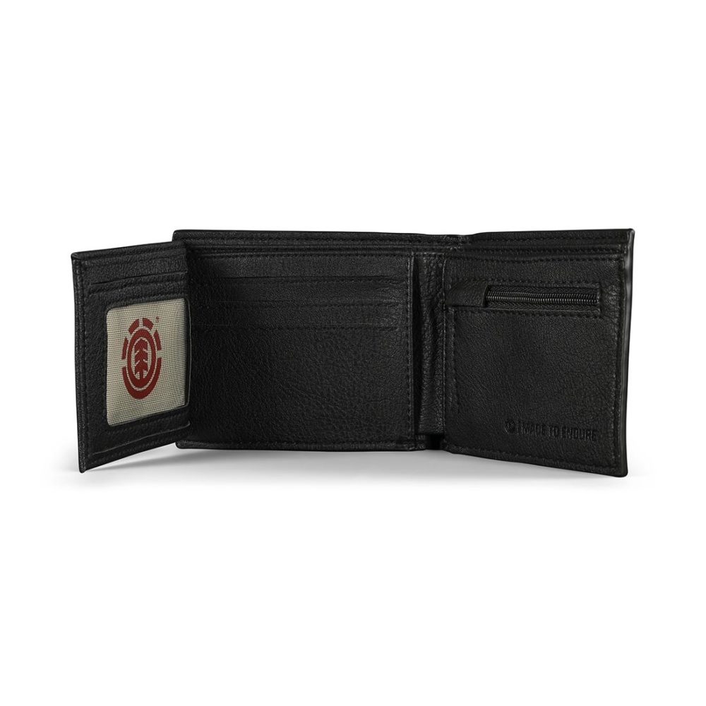 Element Daily PU Leather Wallet - Flint Black