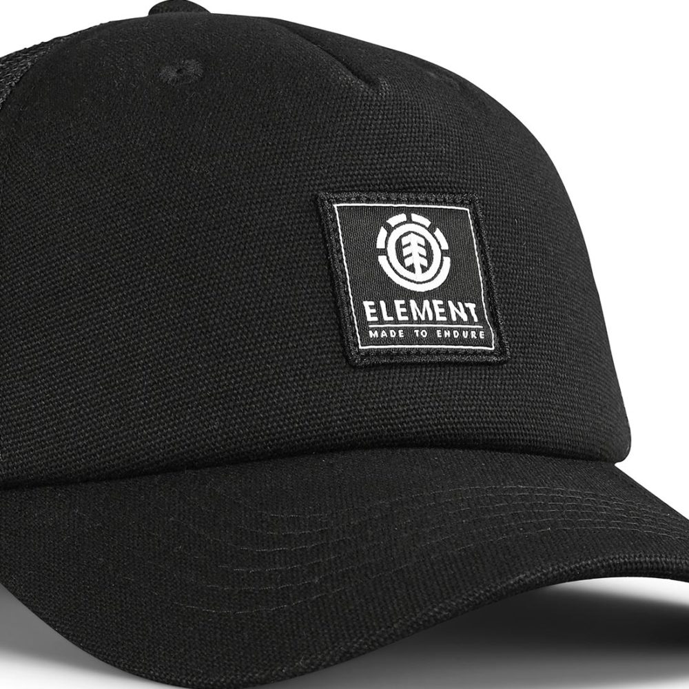 Element Icon Mesh Trucker Cap - All Black