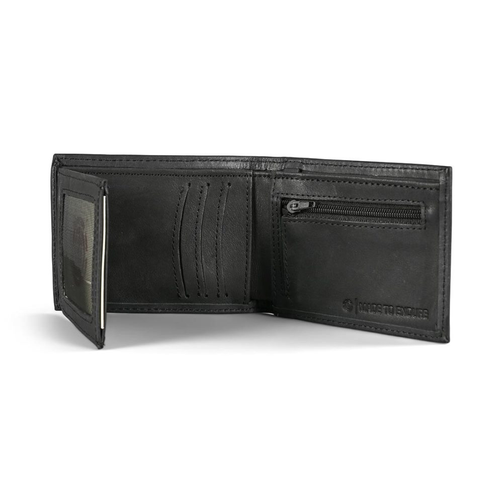 Element Segur Leather Wallet - Black