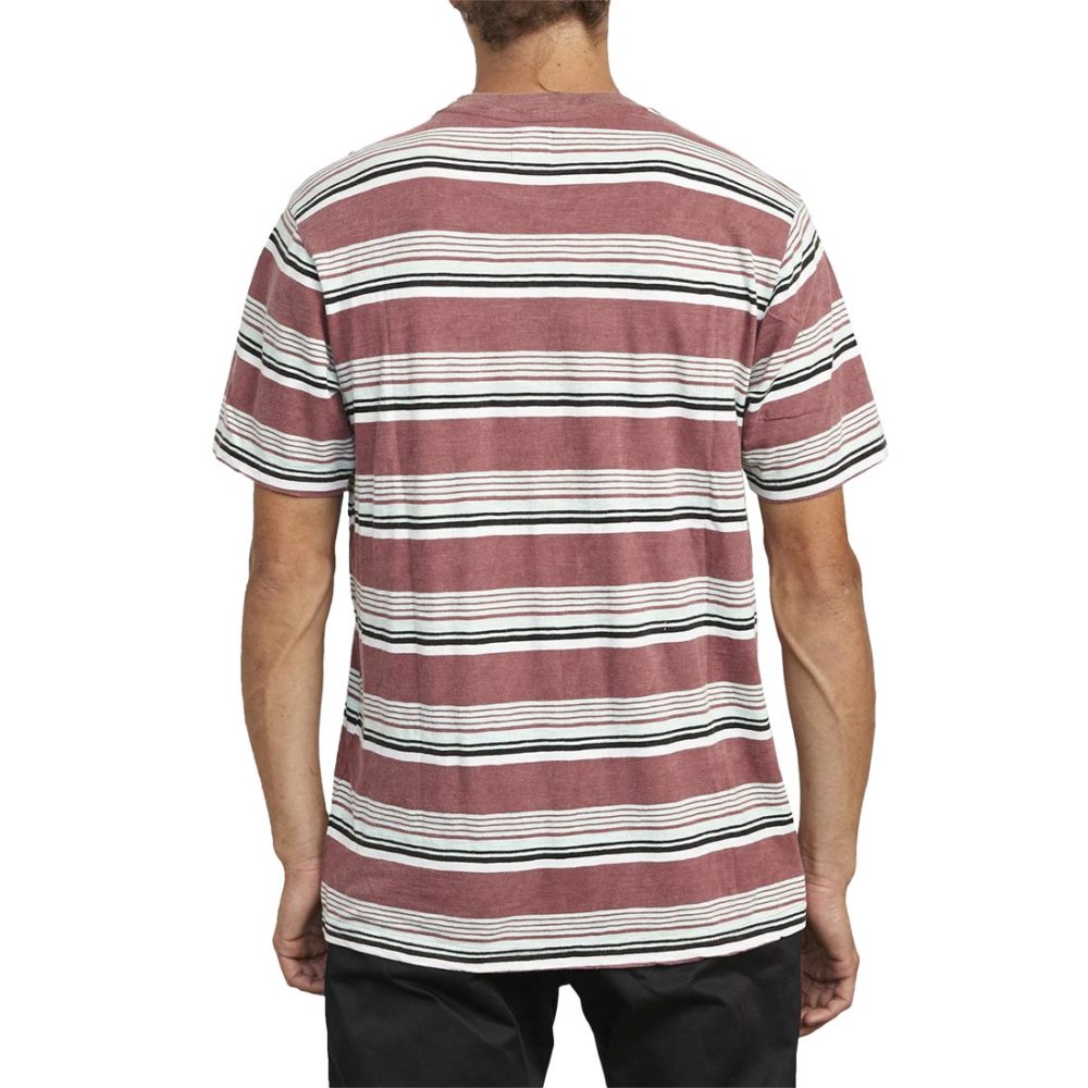 RVCA Ventura Stripe S/S T-Shirt - Merlot