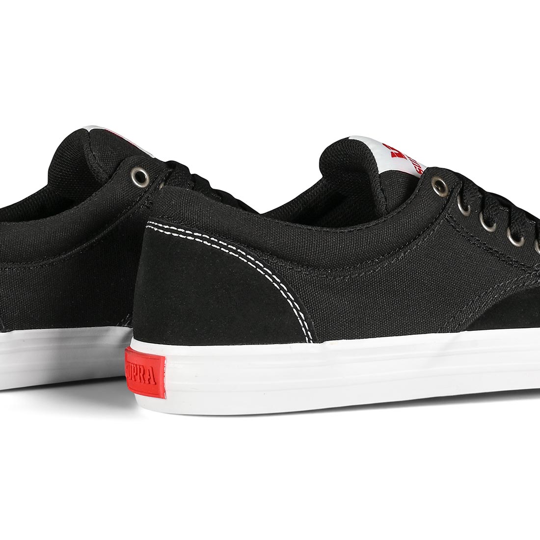 Supra Footwear Chino Black-White Vulcanized Shoe Skateboarding Size 9 