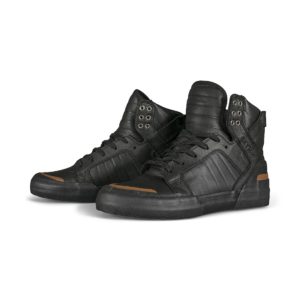 Supra Skytop 77 High-Top Shoes - Black 