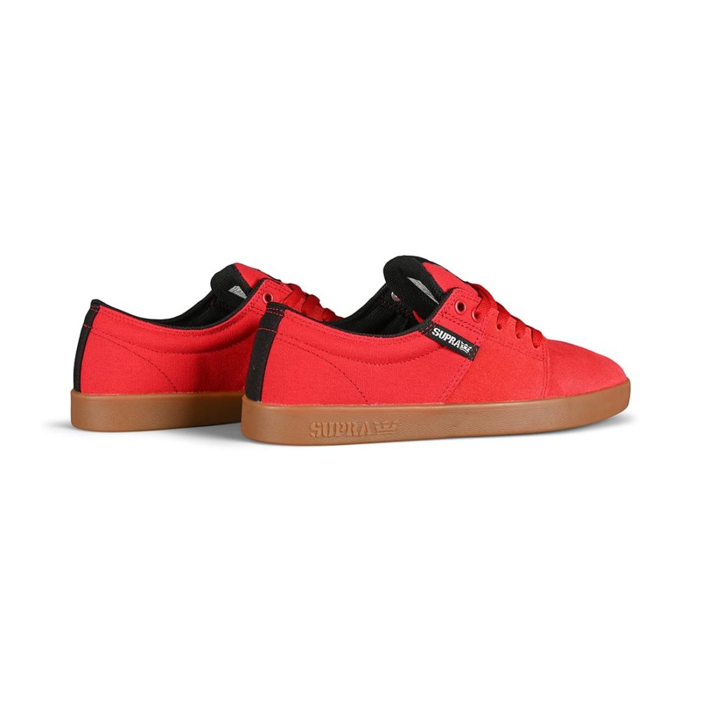 Supra Stacks II Skate Shoes - Red / Gum