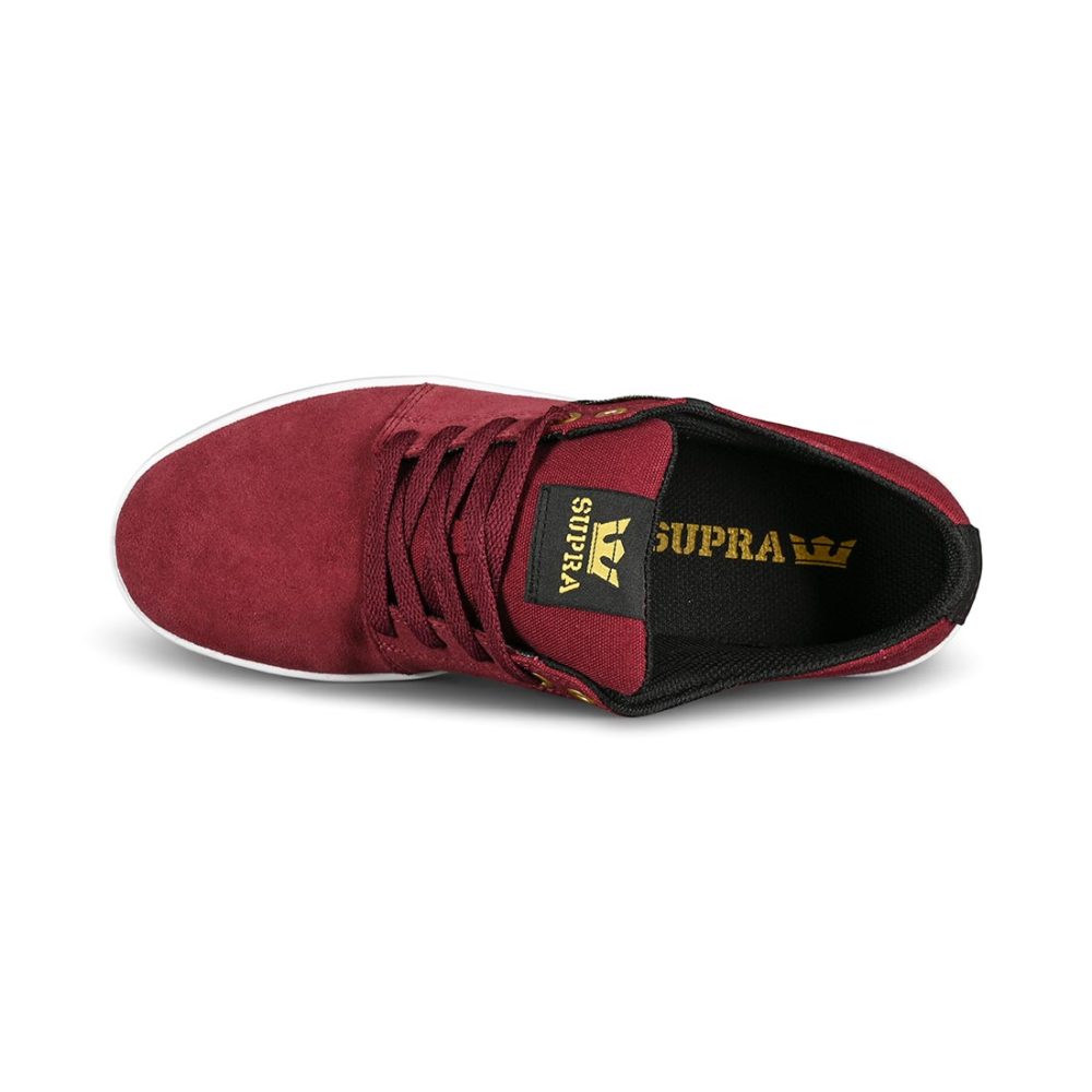 Supra Stacks II Skate Shoes - Wine / White