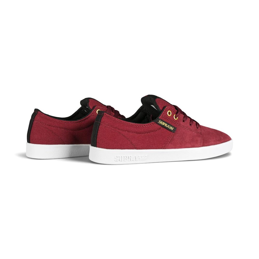 Supra Stacks II Skate Shoes - Wine / White