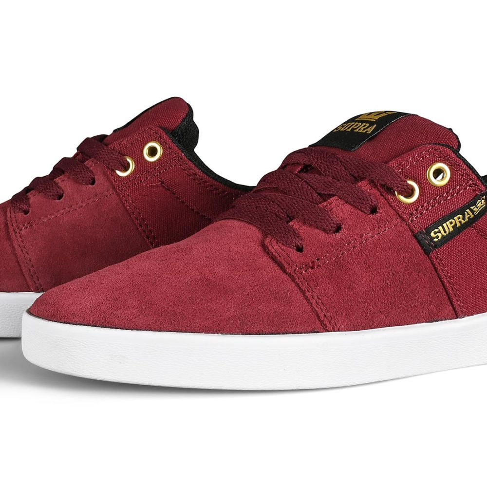 Supra Stacks II Skate Shoes - Wine / White