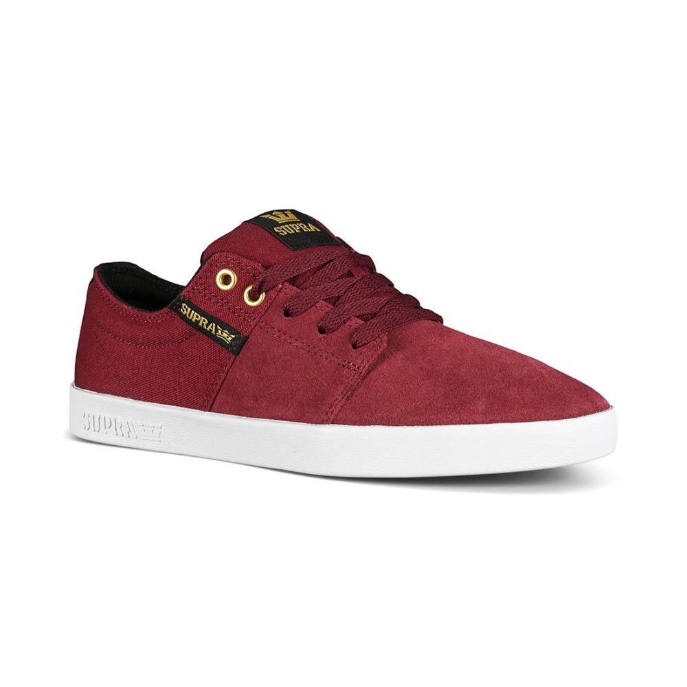 Supra Stacks II Skate Shoes - Wine / White