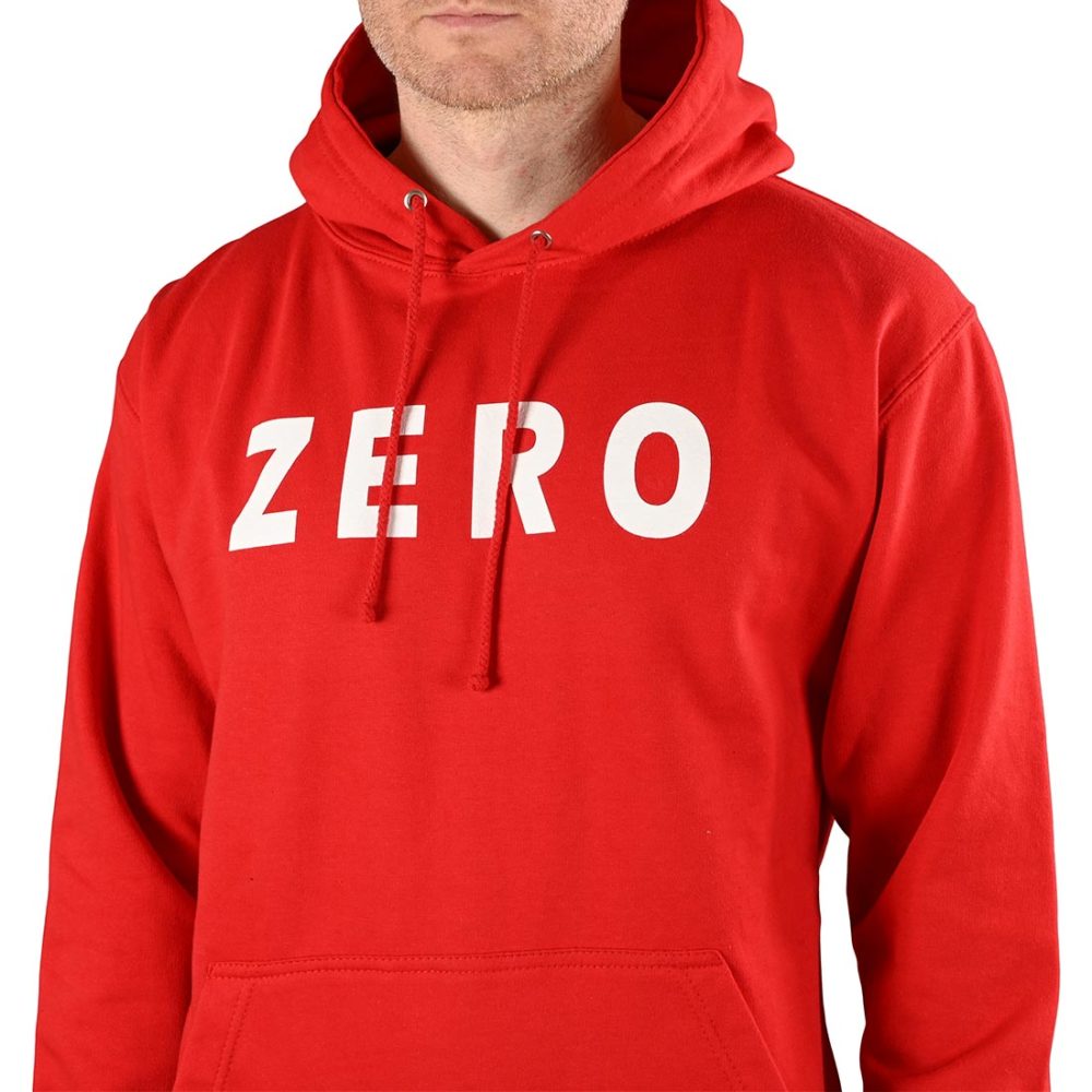 Zero Army Pullover Hoodie - Red / White