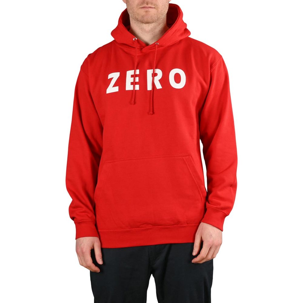 Zero Army Pullover Hoodie - Red / White