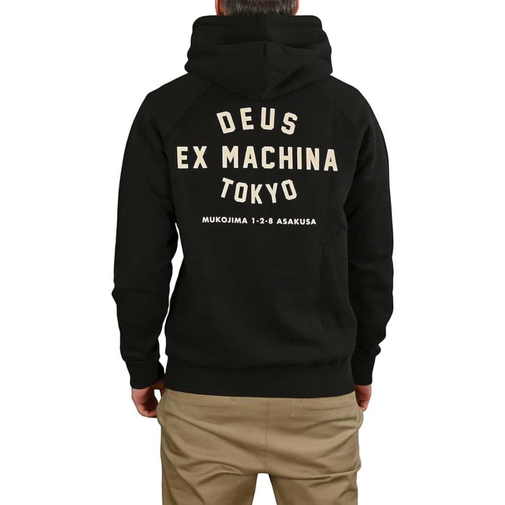 Deus Ex Machina Tokyo Address Pullover Hoodie - Black