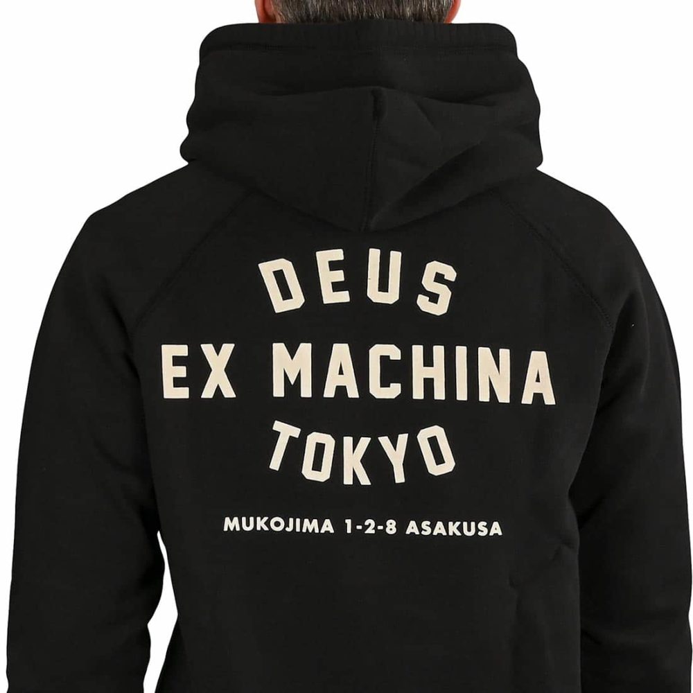 Deus Ex Machina Tokyo Address Pullover Hoodie - Black