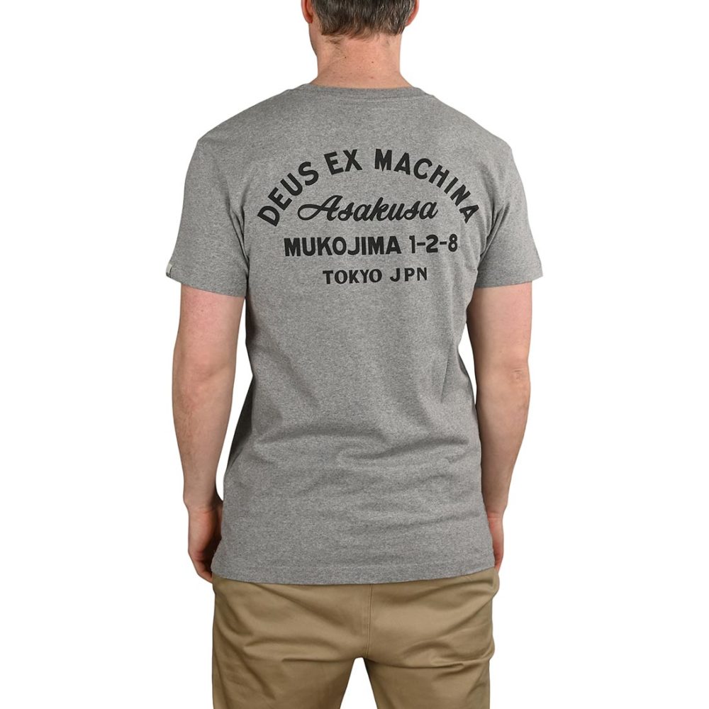 Deus Ex Machina Tokyo Address S/S T-Shirt - Grey Marle