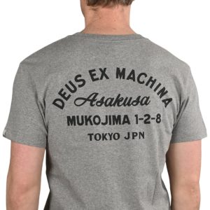 Deus Ex Machina Tokyo Address S/S T-Shirt - Grey Marle