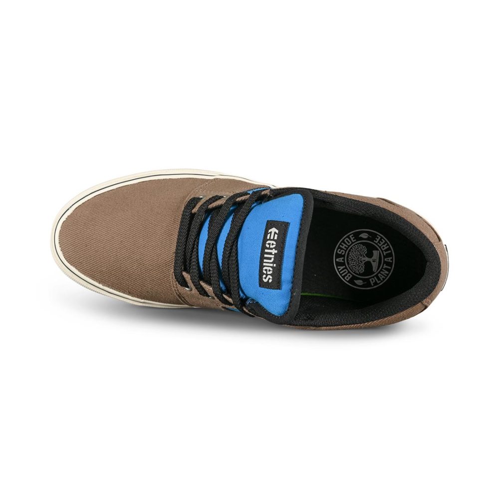 Etnies Barge Preserve Skate Shoes - Brown / Blue