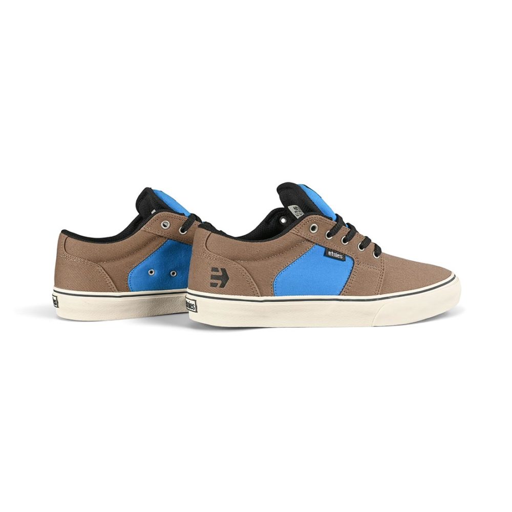 Etnies Barge Preserve Skate Shoes - Brown / Blue