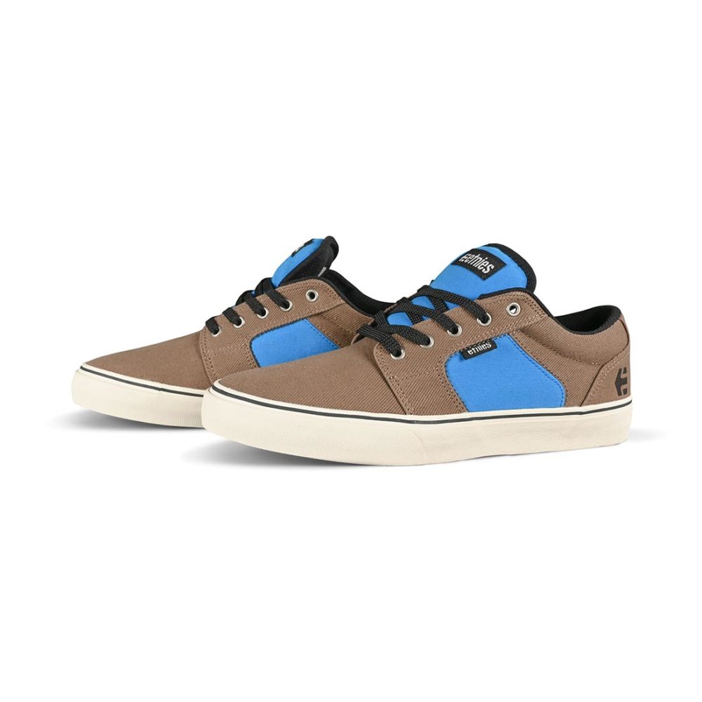 Etnies Barge Preserve Skate Shoes - Brown / Blue