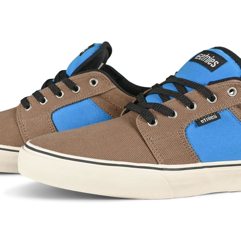 Etnies Barge Preserve Skate Shoes - Brown / Blue