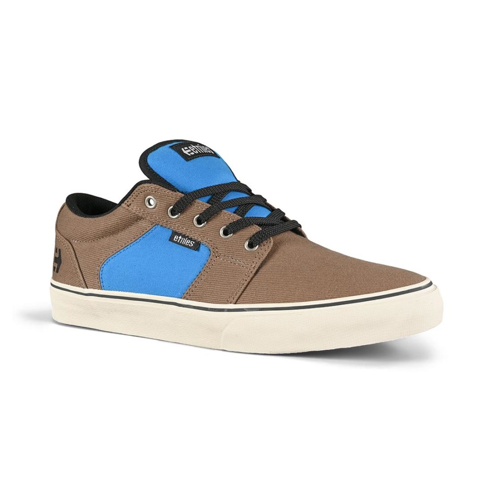 Etnies Barge Preserve Skate Shoes - Brown / Blue