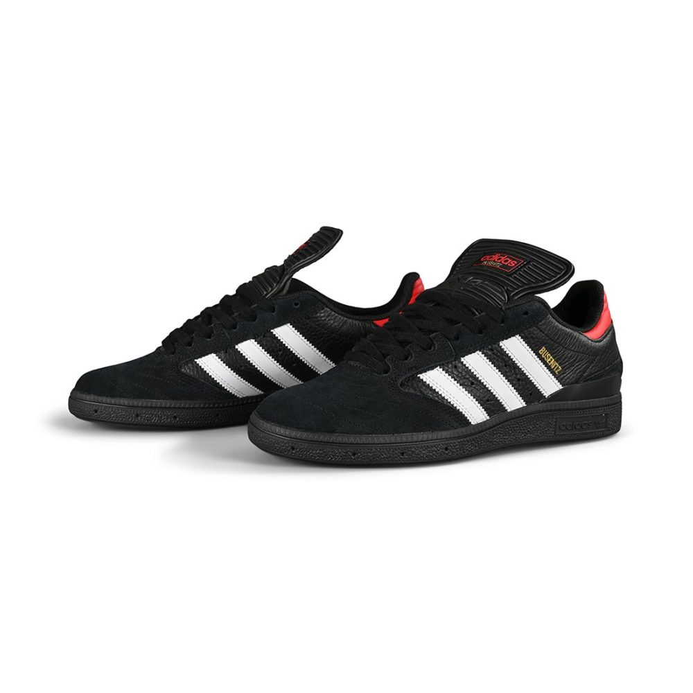 Adidas Busenitz Skate Shoes - Core Black/Core White/Vivid Red
