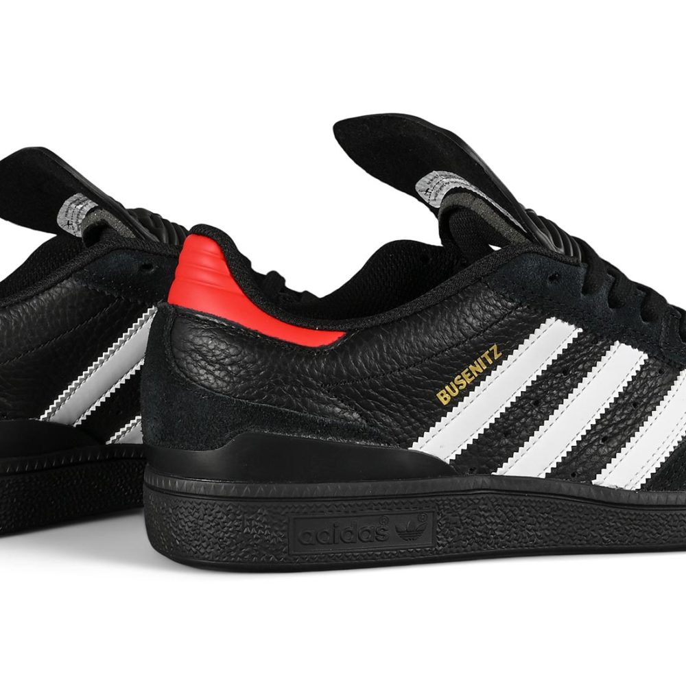 Adidas Busenitz Skate Shoes - Core Black/Core White/Vivid Red