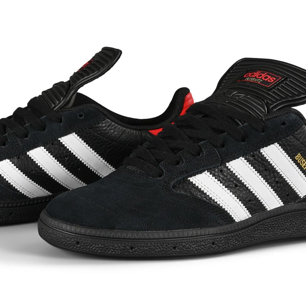 Adidas Busenitz Skate Shoes - Core Black/Core White/Vivid Red