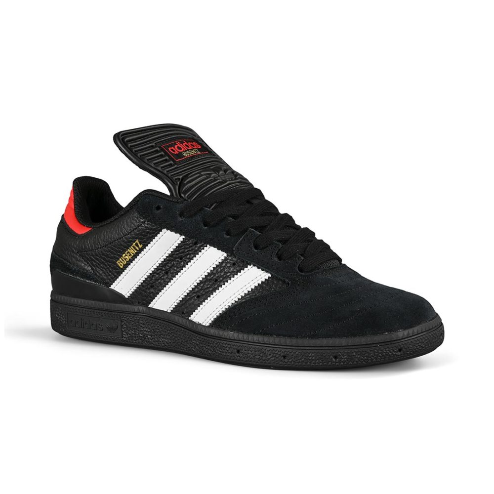 Adidas Busenitz Skate Shoes - Core Black/Core White/Vivid Red