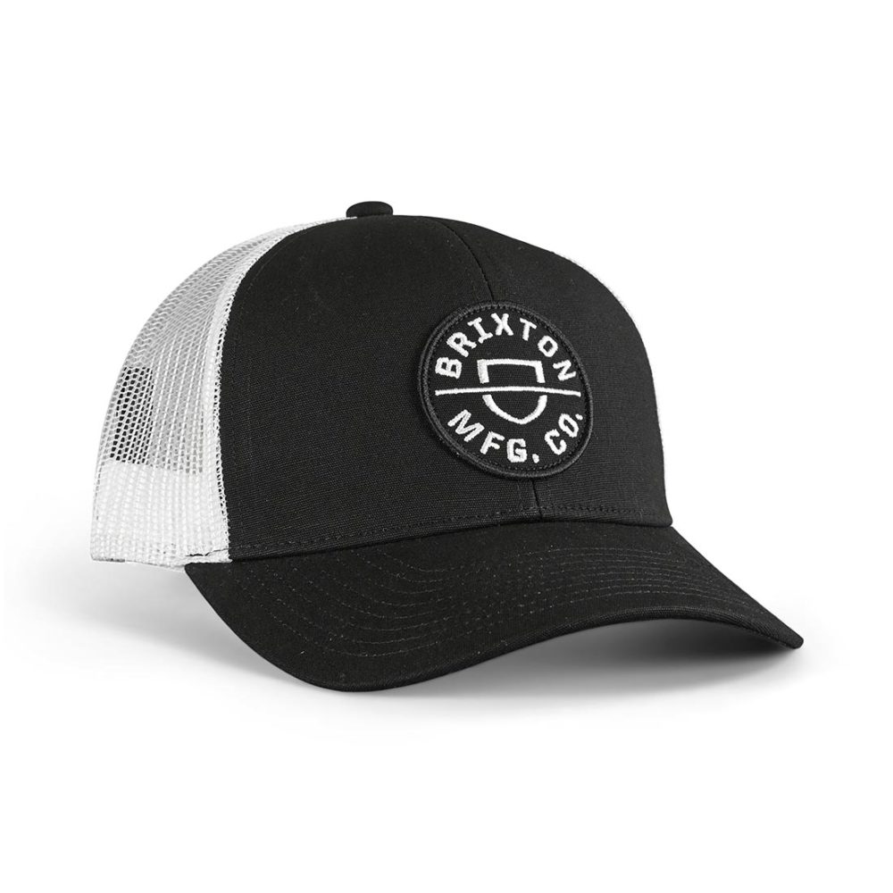 Brixton Crest X MP Mesh Back Trucker Cap - Black