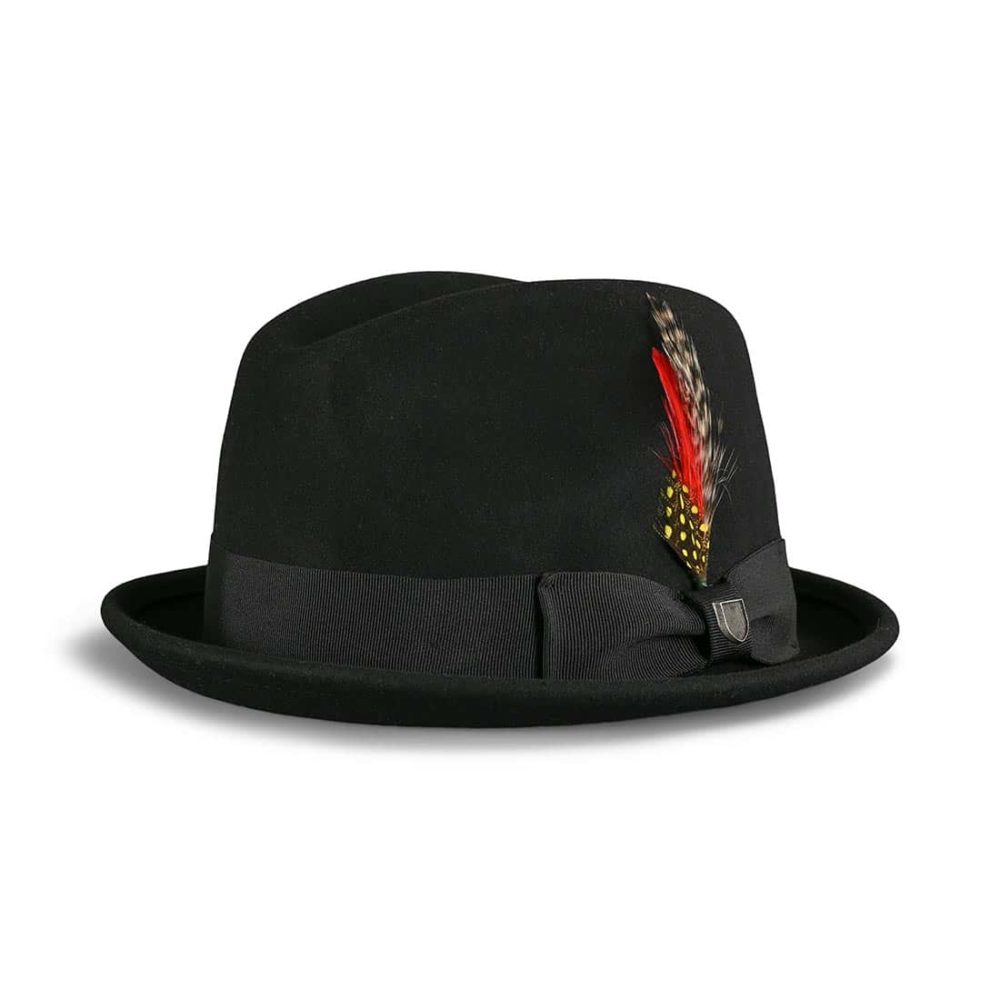 Brixton Gain Fedora Hat - Black