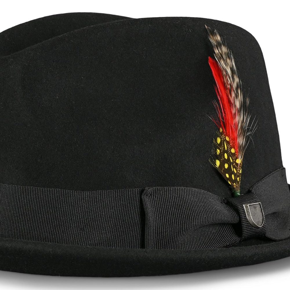 Brixton Gain Fedora Hat - Black