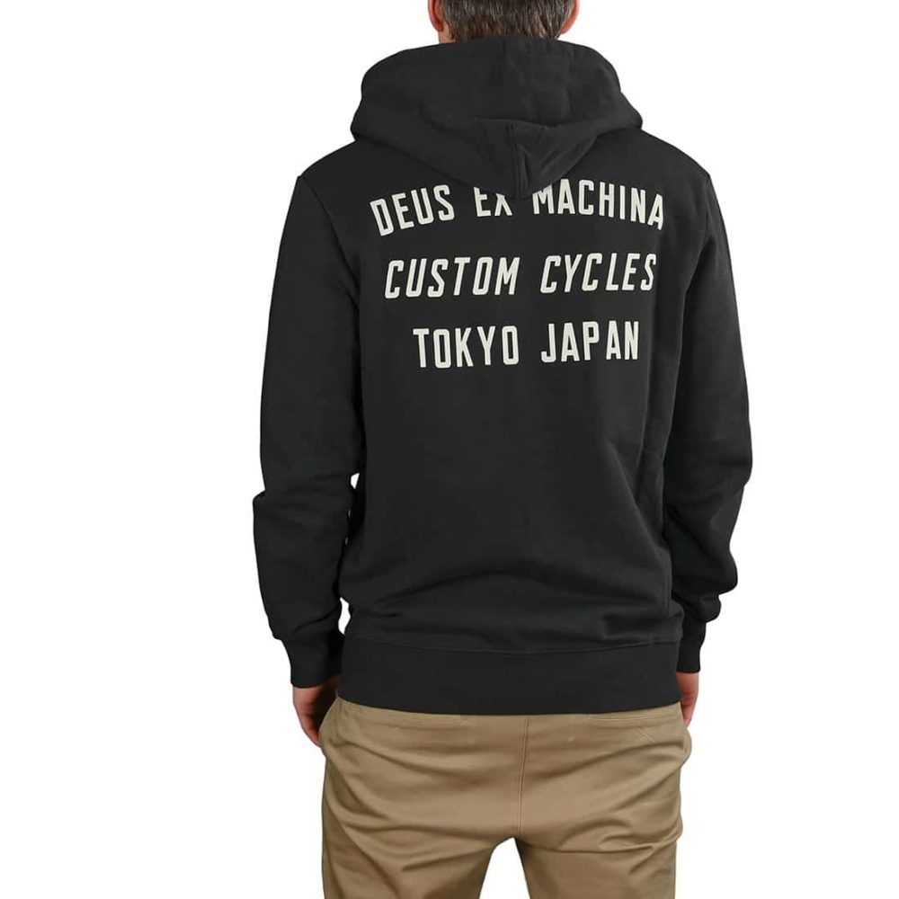 Deus Ex Machina Speed Stix Zip-Up Hoodie - Phantom Black