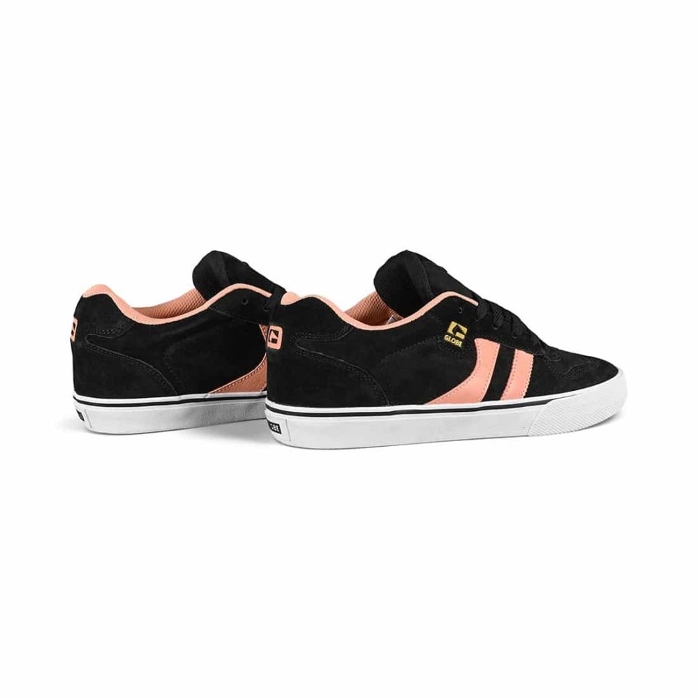 Globe Encore 2 Skate Shoes - Black / Salmon