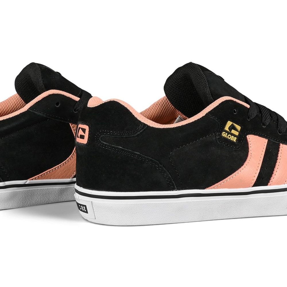 Globe Encore 2 Skate Shoes - Black / Salmon