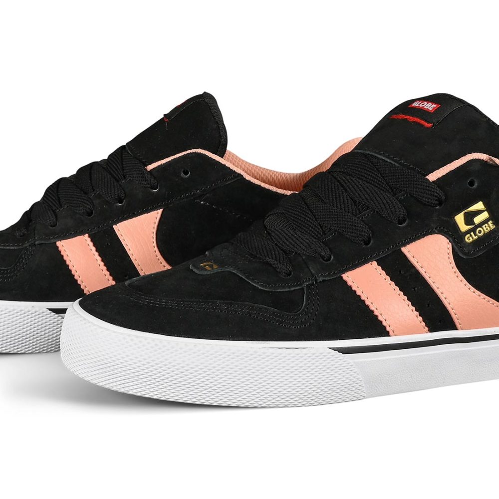 Globe Encore 2 Skate Shoes - Black / Salmon