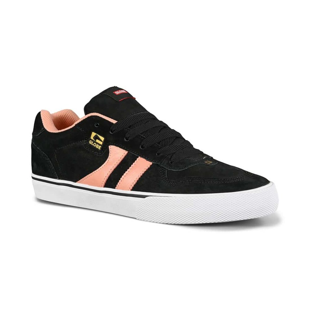 Globe Encore 2 Skate Shoes - Black / Salmon