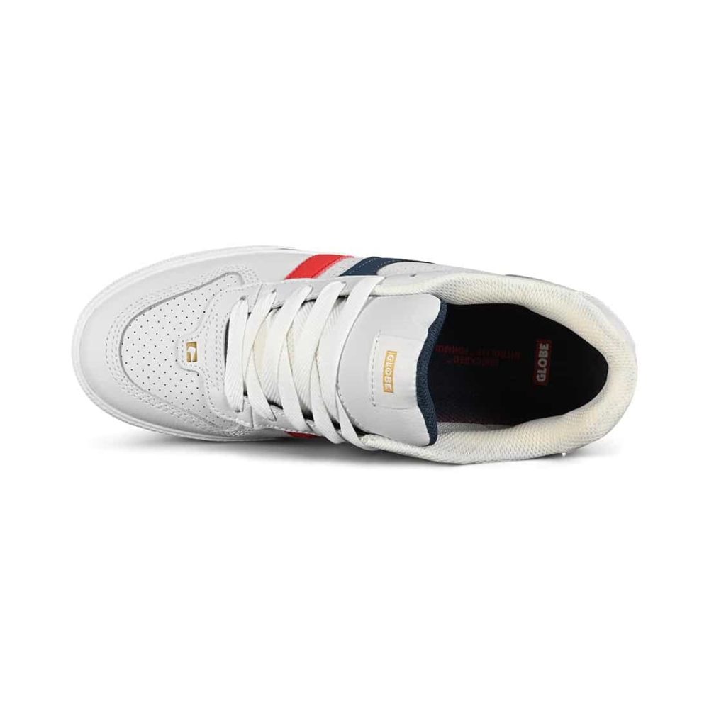 Globe Encore 2 Skate Shoes - White / Blue / Red