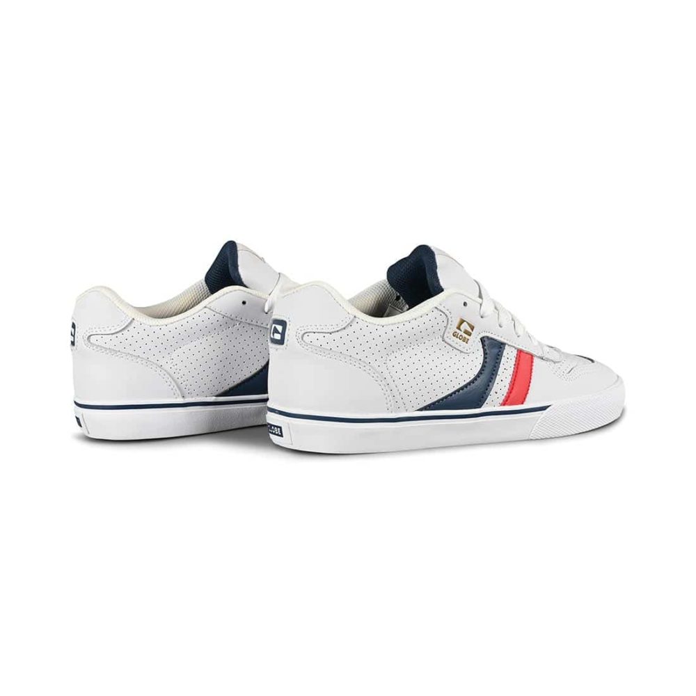 Globe Encore 2 Skate Shoes - White / Blue / Red