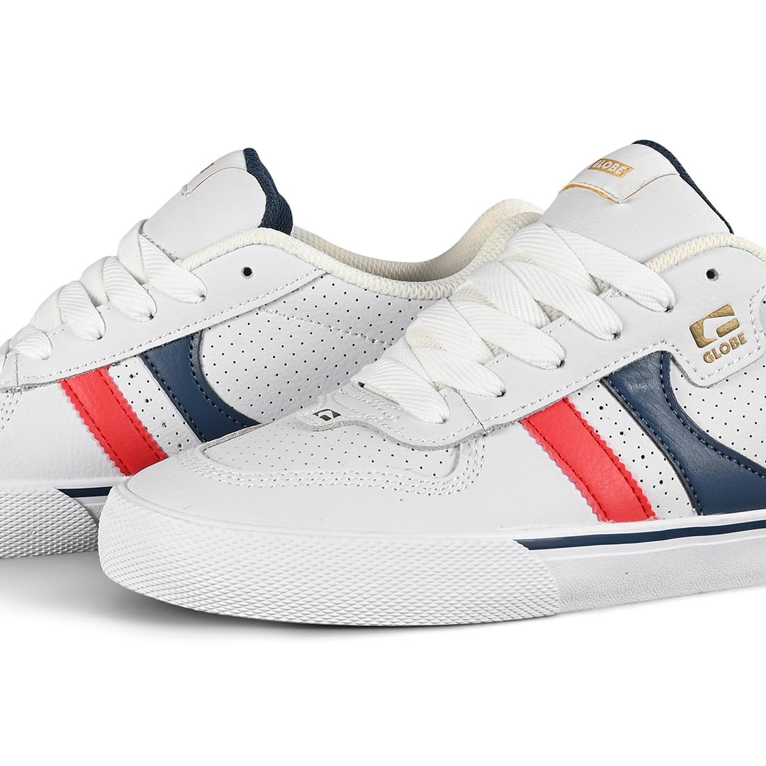 Globe Encore 2 Skate Shoes White Blue Red Supereight