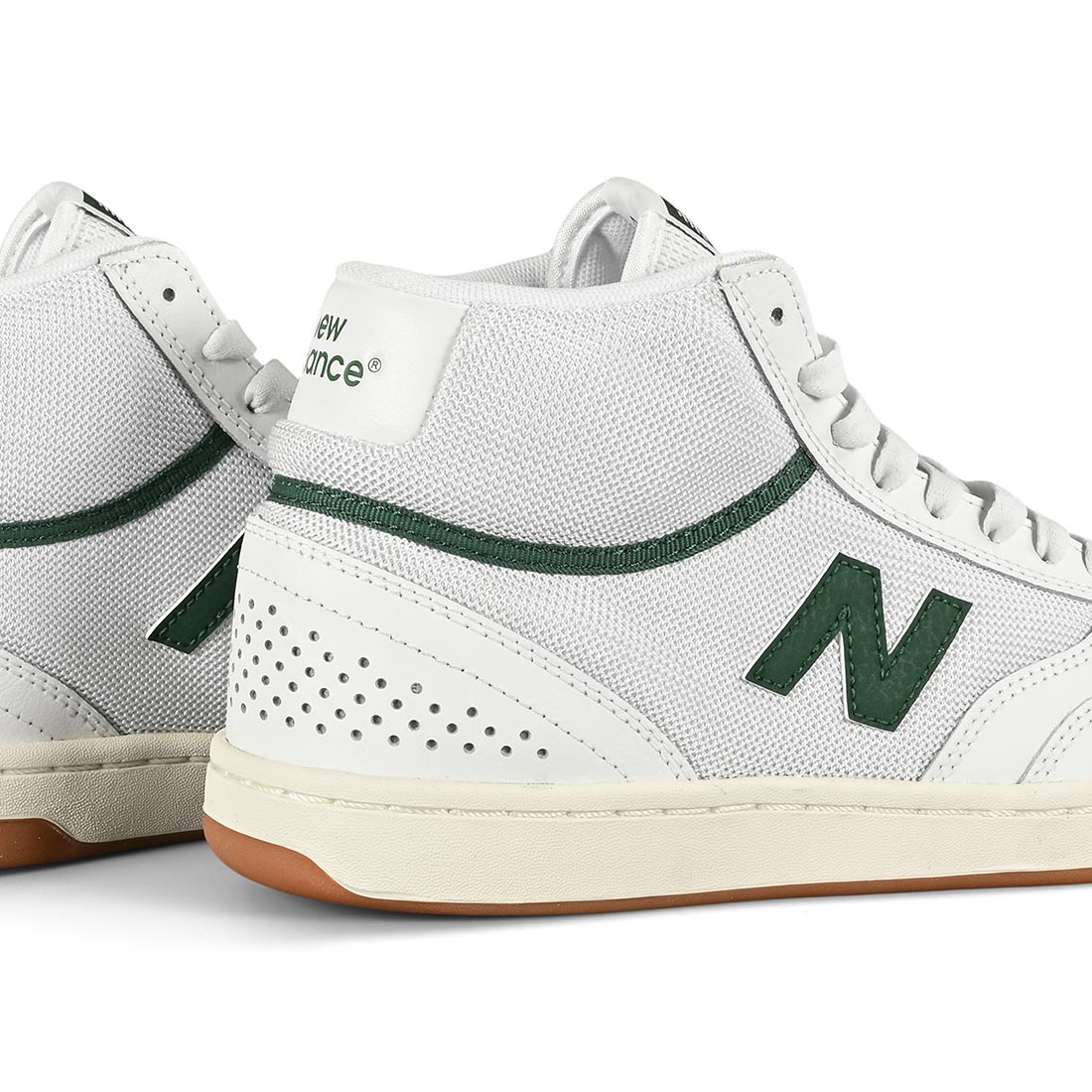 New Balance Numeric 440 High-Top Skate Shoes - White / Green
