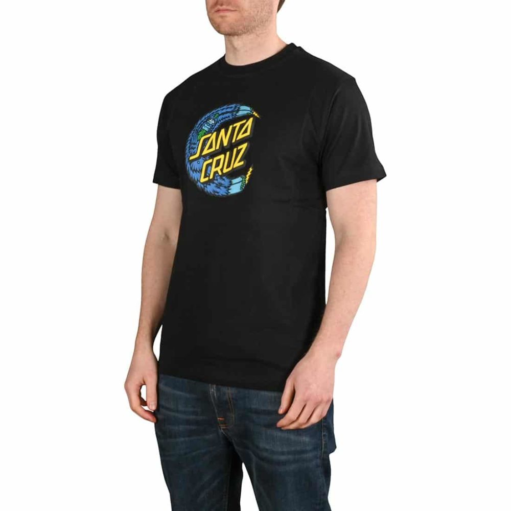 Santa Cruz Grabke Clock Dot Front S/S T-Shirt - Black