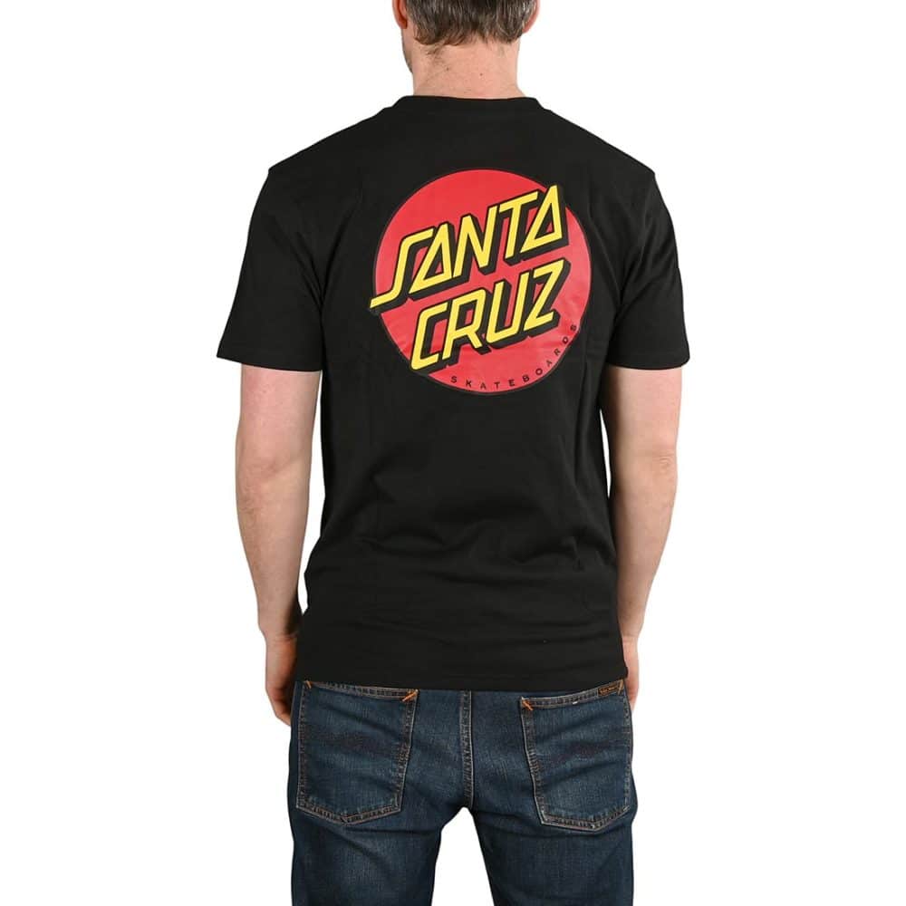 Santa Cruz Classic Dot Chest T-Shirt - Black