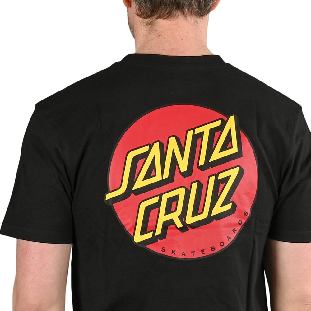 Santa Cruz Classic Dot Chest T-Shirt - Black